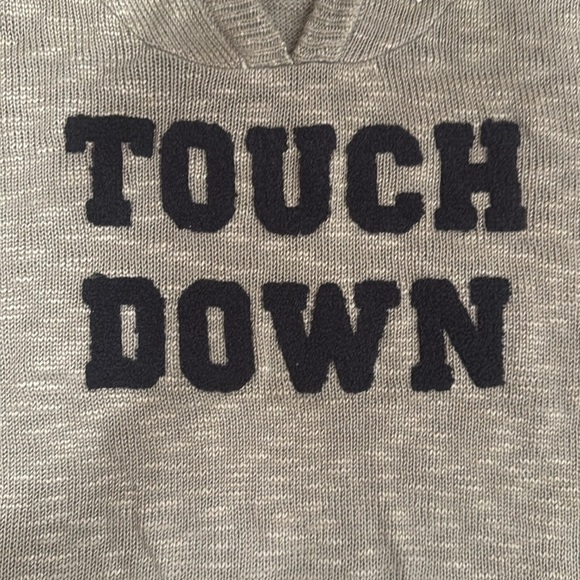 Gray 'Touch Down' Hoodie- size M- NWT - Picture 2 of 2